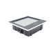 Caja de piso para dos módulos universales (Socket M2), para alimentación eléctrica y redes de datos (11000-33401) No incluye faceplates Caja de piso para dos módulos universales (Socket M2), para alimentación eléctrica y redes de datos (11000-33401) No incluye faceplates