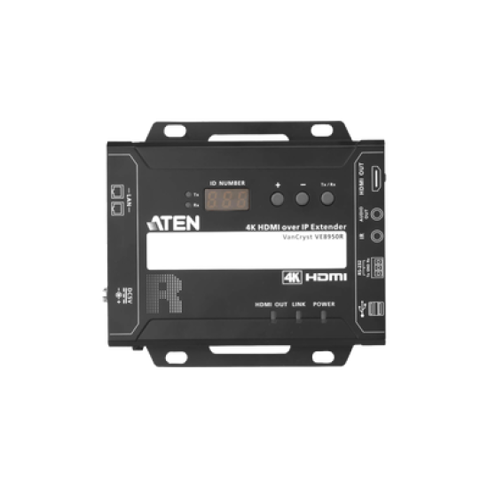 Receptor HDMI | IP | 4K @ 30Hz | 4:4:4 | EDID Expert™ | Protocolo CLI Telnet o RS-232 | Conexión Punto a Punto o Multipunto a Multipunto