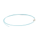 Pigtail de Fibra Óptica LC Simplex, Multimodo OM4 XGLO 50/125, OFNR, Color Aqua, 1 Metro