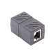 Acoplador (Extensor de Cable Ethernet RJ45 a RJ45) | 1000Mbps | Compatibilidad con Cat7 Cat6A Cat6 Cat5e | Compatible con POE | Ignífugo | ABS