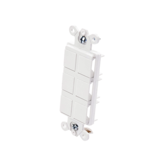 Caja de pared para contactos varios, 6 mini espacios.