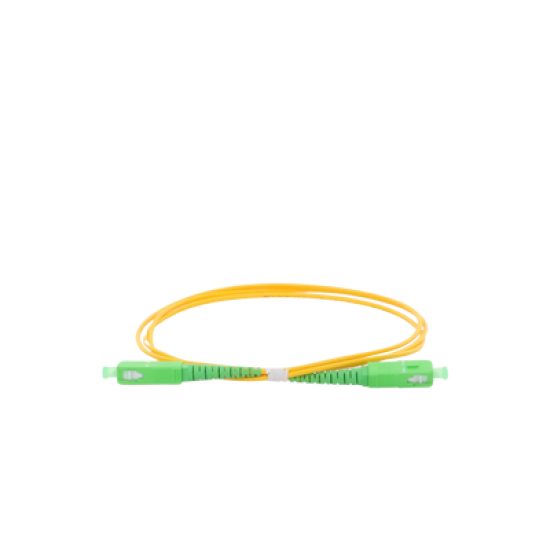 Jumper de Fibra Óptica Monomodo SC/APC-SC/APC Simplex de 1 metro, 2mm