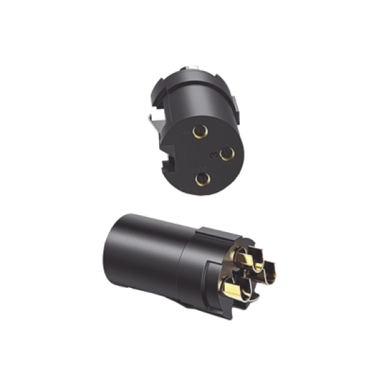 Conector de Audio XLR Tipo Canon Hembra / PVC / ABS / Aleación Zinc / Anti Oxidante / Anti Caida / Sin Aflojarse /Apertura Ajustable de 6.0 a 7.0 mm / Soldable