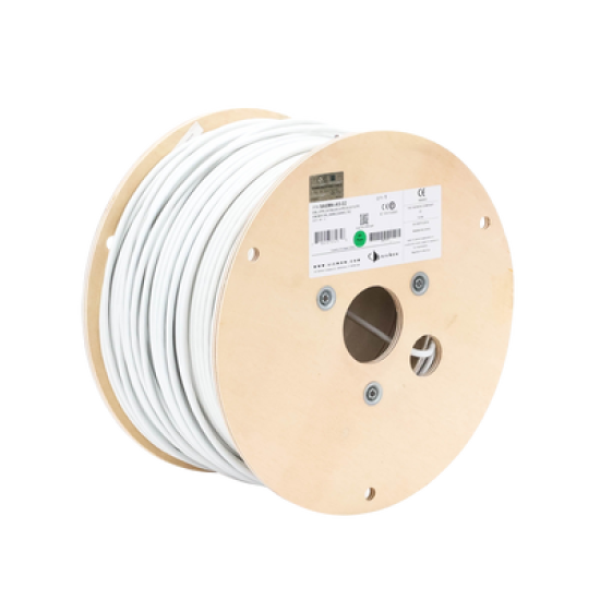 Bobina de Cable Blindado F/UTP de 4 Pares, Z-MAX, Cat6A, Soporte de Aplicaciones 10GBase-T, CM, Color Blanco, 305m