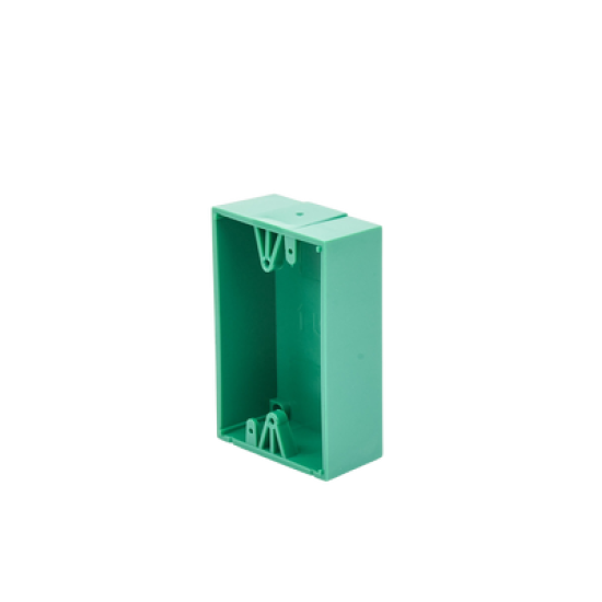 Caja trasera de montaje color verde para estaciones de parada STOPPER