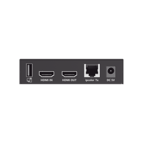 Kit Extensor KVM (HDMI y USB) hasta 120 metros | Transmite el Video y Controla tu DVR vía USB a distancia | Soporta resolución 4K @60Hz | Cat 6, 6a y 7 | Salida Loop en el Tx para visualización local  