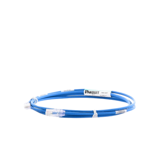 Cable de Parcheo UTP Cat6A, CM/LSZH, Diámetro Reducido (28AWG), Color Azul, 7ft
