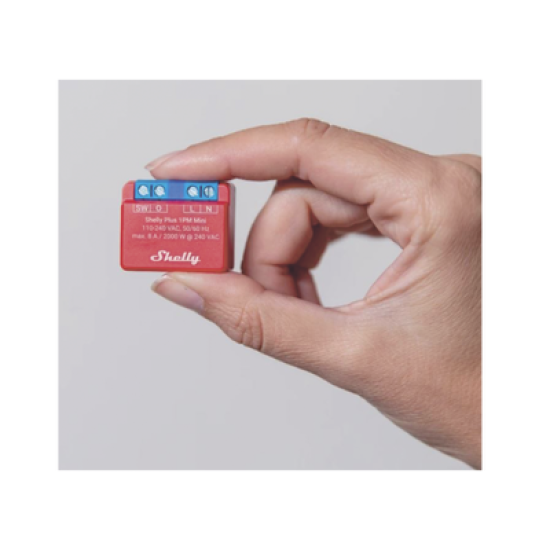 Mini Interruptor inteligente con Wi-Fi, medición de consumo, 1 canal 8A, compatible con asistentes de voz Alexa y GoogleHome