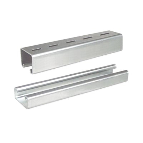 Unicanal liso 4x2 cm, 3000 mm de Longitud, con acabado ElectroZinc Unicanal liso 4x2 cm, 3000 mm de Longitud, con acabado ElectroZinc