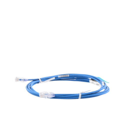 Cable de Parcheo TX6, UTP Cat6, Diámetro Reducido (28AWG), Color Azul, 10ft 