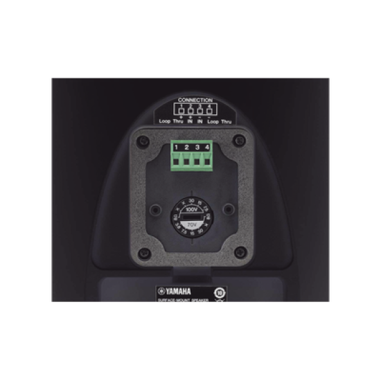 Altavoz de Montaje en Superficie, Woofer 5.25in, Tweeter 0.75 in, Bass-Reflex, IP35, Ideal para Instalaciones Fijas, Par Color Negro