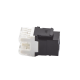 Módulo Jack Keystone Cat6 con terminación en ángulo 180 º  Color Negro