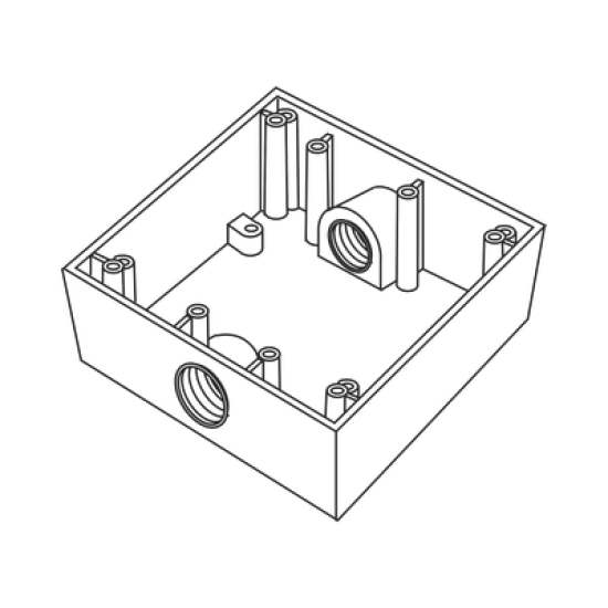 Caja Cuadra de 3/4