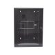 Gabinete PanZone de Montaje en Pared, de 19in, Puerta con Ventana de Seguridad, 18 UR, 635mm de Profundidad, Color Negro