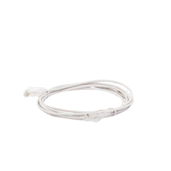 Cable de Parcheo Slim UTP Cat6 - 3 m Blanco Diámetro Reducido (28 AWG)