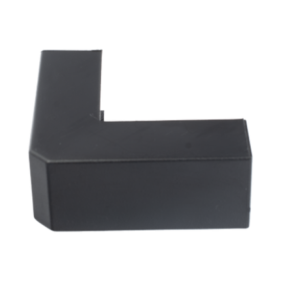 Esquinero Exterior Color Negro de PVC Auto Axtinguible, Para Canaleta TMK-1720-N-CC (5210-02003)