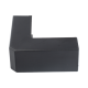 Esquinero Exterior Color Negro de PVC Auto Axtinguible, Para Canaleta TMK-1720-N-CC (5210-02003)