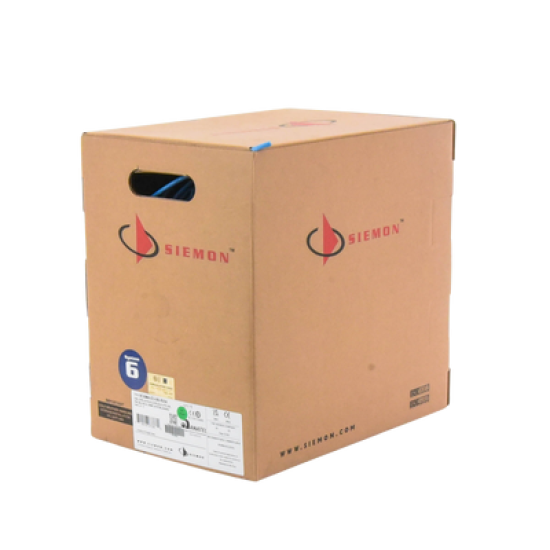 Bobina de Cable UTP Reelex, de 4 pares, Alto Desempeño Cat6, PVC (CM), Color Azul, 23 AWG, 305m