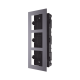 Base de 3 Espacios para EMPOTRAR Módulos de Videoporteros Hikvision