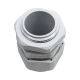 Conector Plástico Blanco Tipo Glándula para Rosca NPT 3/4