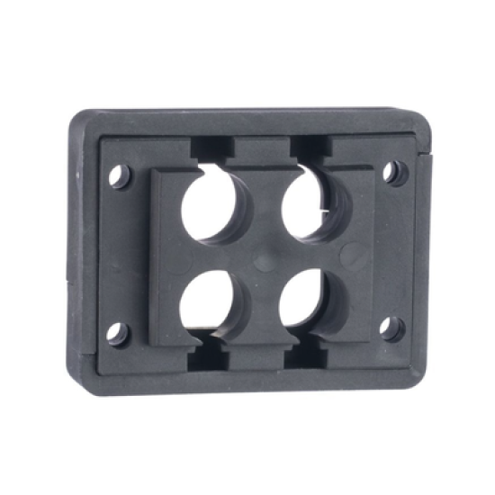 Pasacables de 4 Orificios de Marco Rectangular de 1.81