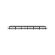 Panel de Parcheo Modular Keystone (Sin Conectores), Numerado y Espacio para Etiquetas, de 24 puertos, 1UR