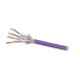 Bobina de Cable Blindado S/FTP de 4 pares, Cat7A, Inmune a Ruido e Interferencias, LS0H (Bajo humo, Cero Halógenos), Color Violeta, 305 m