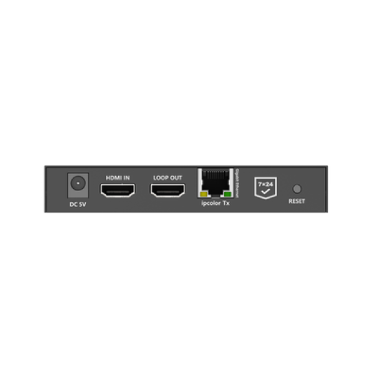 KIT EXTENSOR HDMI 4K@60HZ sobre IP GIGABIT / IPCOLOR / 100m en Conexión Uno a Uno /  Salida Loop / IR Bi-Direccional / RS232 / ARC / CERO LATENCIA / Soporta conexión Uno a Muchos/Switch en Cascada