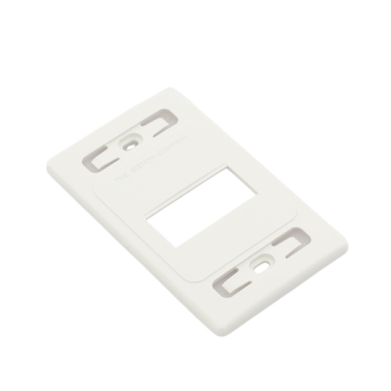 Placa de pared modular MAX, de 3 salidas, color blanco, version bulk (Sin Empaque Individual)