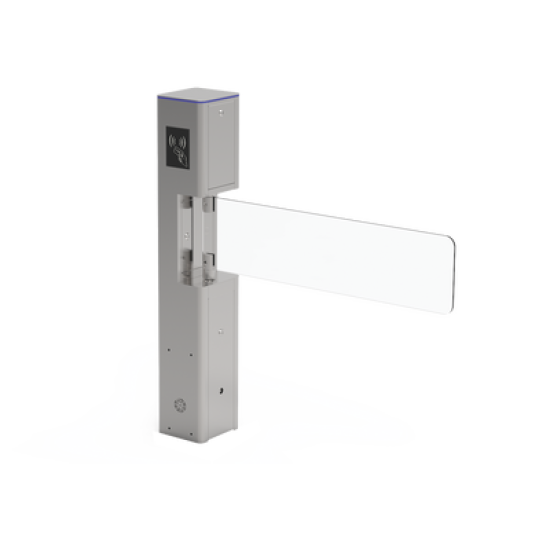 Torniquete Tipo Bandera / Fabricado en Acero / Hoja de Cristal Templado / Acabado de Lujo / Iluminación LEDs / Base para Lectora