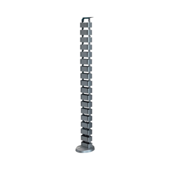Organizador de cables vertical articulado, ideal para llevar los cables del piso a mesa o a la cubierta del escritorio de manera segura