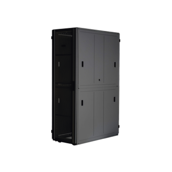 Gabinete FlexFusion™ XGL (Light) para Centros de Datos, 42 UR, 600 mm de Ancho, 1070 mm de Profundidad, Fabricado en Acero, Color Negro
