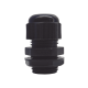 Conector Plástico Negro Tipo Glándula para Rosca NPT 1/2