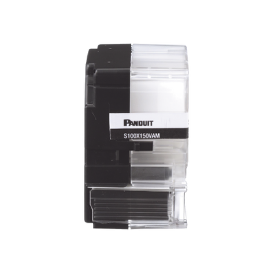Casete de 200 Etiquetas Autolaminadas de 25.4 x 38.1 mm, para Cables de 3.1 a 7 mm de Diámetro, Área de Impresión Color Blanco