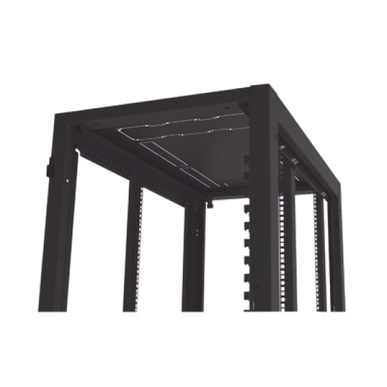 Gabinete Profesional para Telecomunicaciones de 24UR, 600 mm de Ancho x 1000 mm de Profundidad, Se envía el Gabinete Armado.