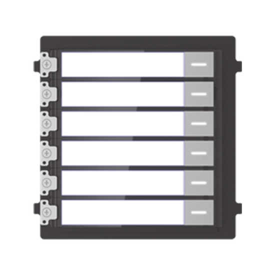 Módulo de Botones Para Videoportero Modular / Llamada de un solo Toque / Soporta Hasta 6 Monitores Principales