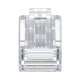 Plug RJ45 Cat5e, Para Cable UTP de Calibres 24-26 AWG, Chapado en Oro de 50 micras, Paquete de 50 piezas