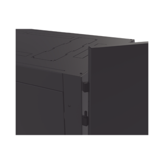 Gabinete Profesional para Telecomunicaciones de 45UR, 1200 mm Profundidad, Incluye 2 Organizadores Verticales de 45 Unidades de Rack, Se envía el Gabinete Armado.