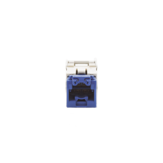 Conector Jack RJ45 Estilo TG, Mini-Com, Categoría 6A, de 8 posiciones y 8 cables, Color Blanco