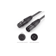 Cable para Micrófono XLR Tipo Canon Macho a Hembra / 10 Metros / Plug & Play / Antiinterferencias / Triple Blindaje / Alta Calidad / Color Negro