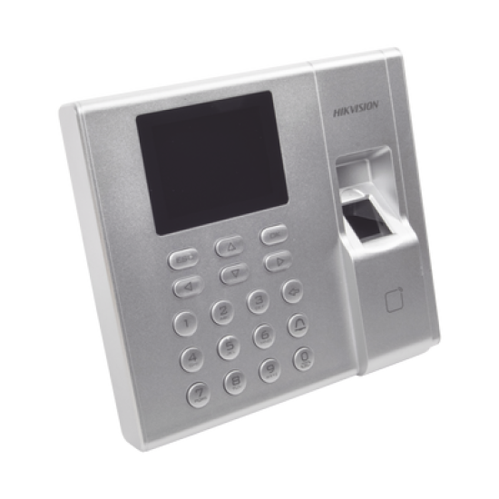 Terminal de Control de Acceso y Asistencia compatible con APP Hik-Connect (P2P) / Lectura de Huella y de Tarjetas EM / Soporta hasta 1000 Huellas / Relevador para Chapa / Software iVMS4200
