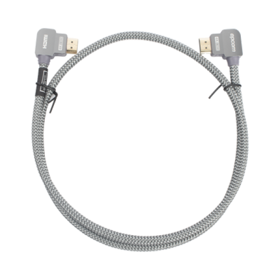 Cable HDMI Angulo 90º| 1m | Alta Definición | Version 2.0 | Alta velocidad 18Gbps | 4K@60Hz | 