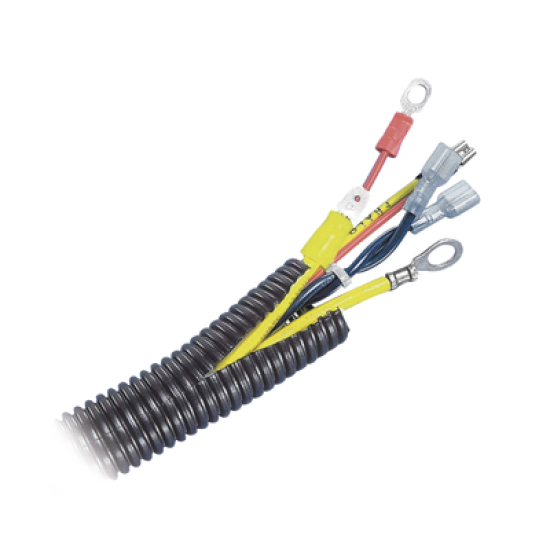 Tubo Corrugado Abierto para Protección de Cables, .25in (6.4 mm) de Diámetro, 30.5 m de Largo, Color Negro