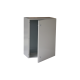 Gabinete de Acero IP66 Uso en Intemperie (400 x 600 x 250 mm) con Placa Trasera Interior Metálica y Compuerta Inferior Atornillable (Incluye Chapa y Llave T).