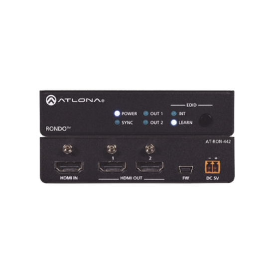Amplificador de distribución HDMI de dos salidas / Distribución 4K HDR 
