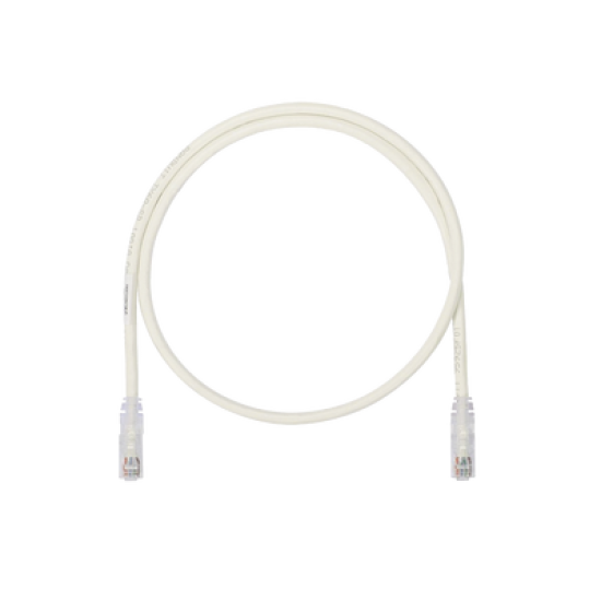 Cable de Parcheo UTP, Cat6A, 26 AWG, CM, Color Blanco Mate, 5ft