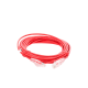 Cable de Parcheo Slim UTP Cat6A - 5 m Rojo, Diámetro Reducido (28 AWG