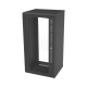 Gabinete para Montaje en Pared, Puerta de Cristal Templado, Cuerpo Fijo con Rack 19