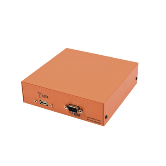 Receptora de alarmas IP Universal con 1 entrada de linea telefónica, para su central de monitoreo, recepción TCP/IP o GPRS, serie  M2M, paneles de alarma Hikvision, entre otros.