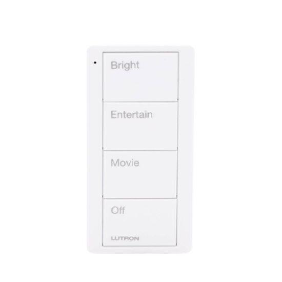Control inalambrico PICO, 4 botones para con escenas ya predefinidas y grabado.